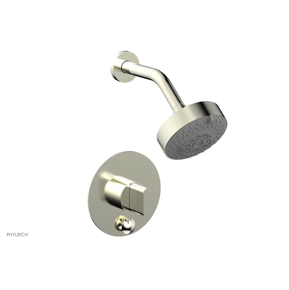 Phylrich - Pb  Rond  Shwr And Div Set, Blade Handle - Polished Brass