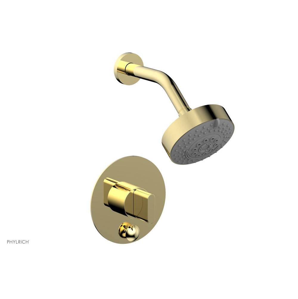 Phylrich - Pb  Rond  Shwr And Div Set, Blade Handle - French Brass
