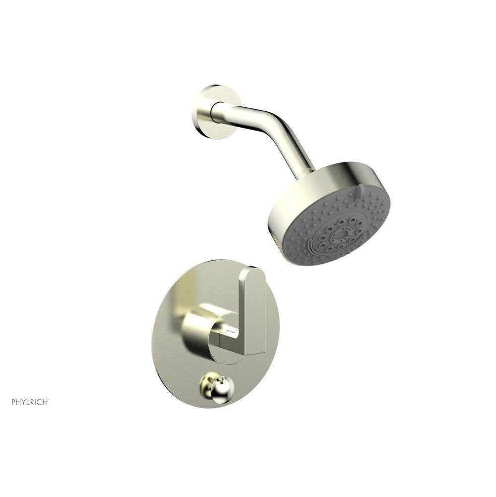 Phylrich - Pb  Rond  Shwr And Div Set, Lever Handle - Polished Brass