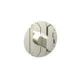 Phylrich - 1/2'' And 3/4''  Rond Therm Shwr To, Blade Handle - Polished Brass Uncoated