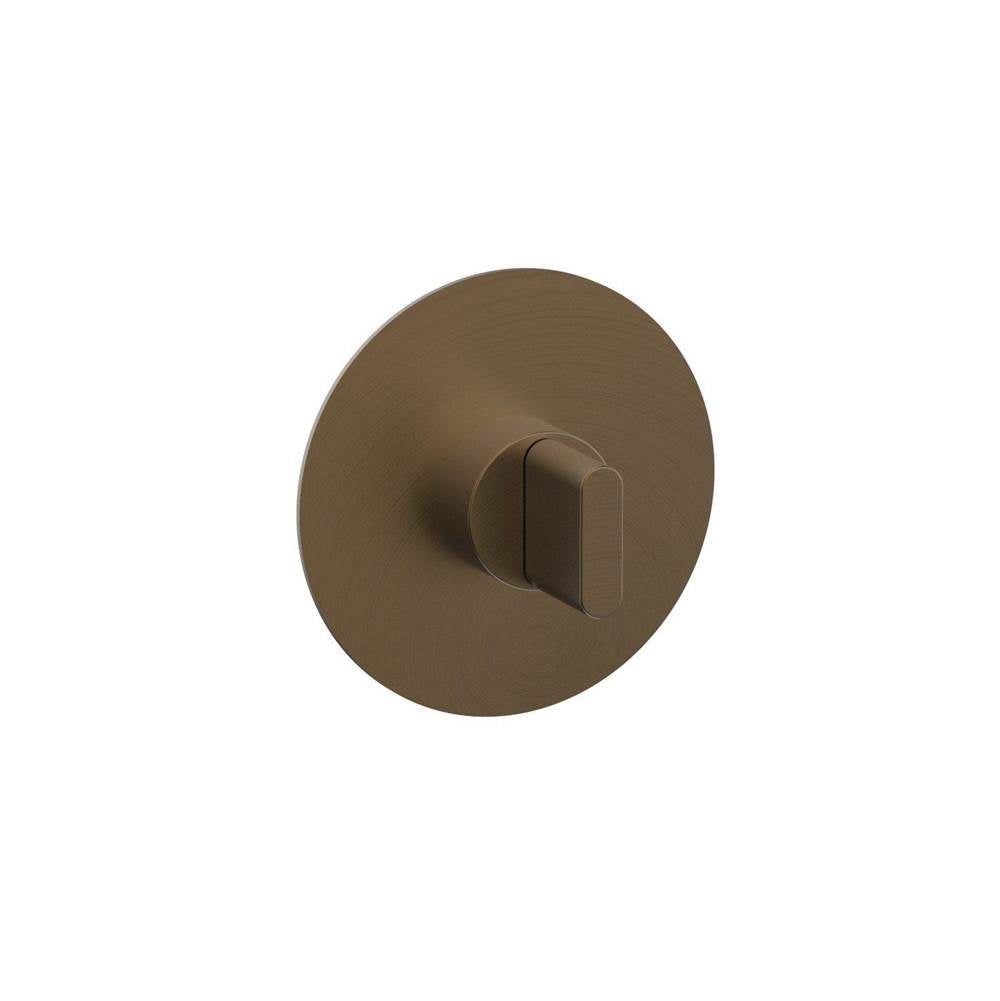 Phylrich - ROND Pressure Balance Shower Plate & Handle Trim 4-574 - Old English Brass