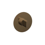 Phylrich - 1/2'' And 3/4''  Rond Therm Shwr To, Blade Handle - Antique Brass