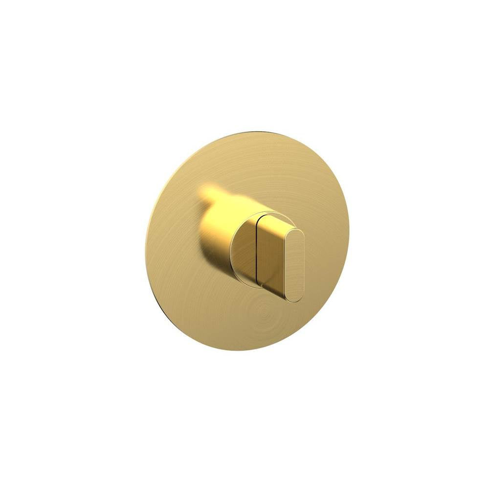 Phylrich - 1/2'' And 3/4''  Rond Therm Shwr To, Blade Handle - Burnished Gold