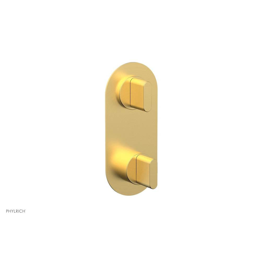 Phylrich - Mini Ts Vlv Trim Rond W/Vol Contrl Or Div, Blade Hdl - Burnished Gold