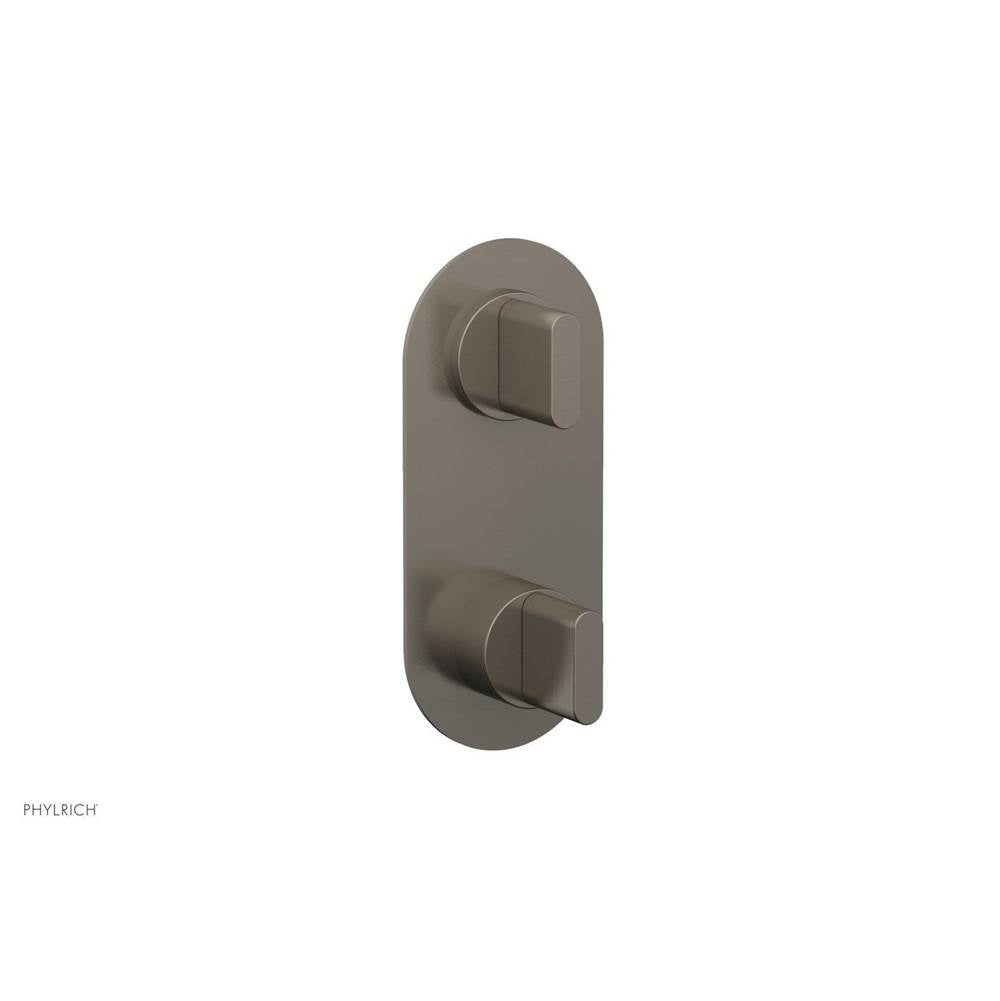 Phylrich - Mini Ts Vlv Trim Rond W/Vol Contrl Or Div, Blade Hdl - Pewter