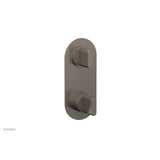 Phylrich - Mini Ts Vlv Trim Rond W/Vol Contrl Or Div, Blade Hdl - Pewter