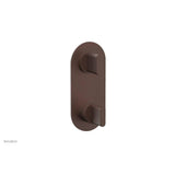 Phylrich - Mini Ts Vlv Trim Rond W/Vol Contrl Or Div, Blade Hdl - Weathered Copper