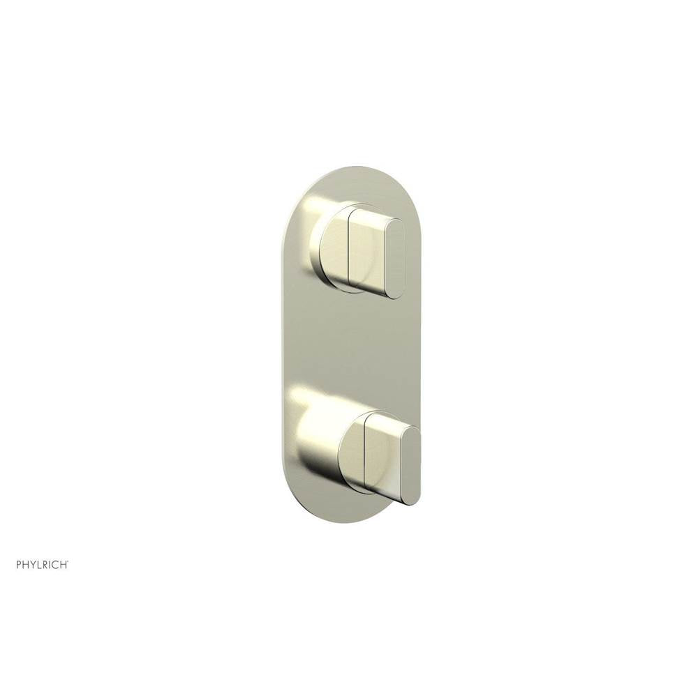 Phylrich - Mini Ts Vlv Trim Rond W/Vol Contrl Or Div, Blade Hdl - Satin Nickel