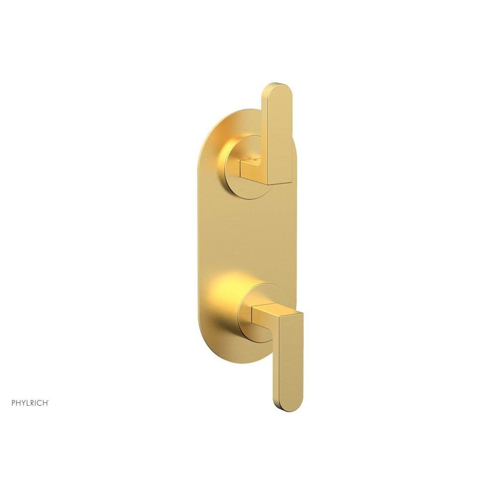 Phylrich - Mini Ts Vlv Trim Rond W/Vol Contrl Or Div, Lever Hdl - Burnished Gold