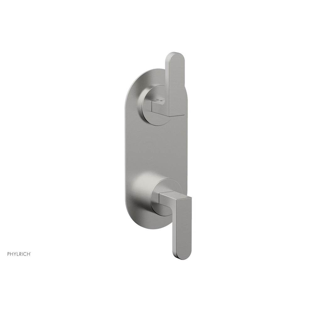 Phylrich - Mini Ts Vlv Trim Rond W/Vol Contrl Or Div, Lever Hdl - Satin chrome