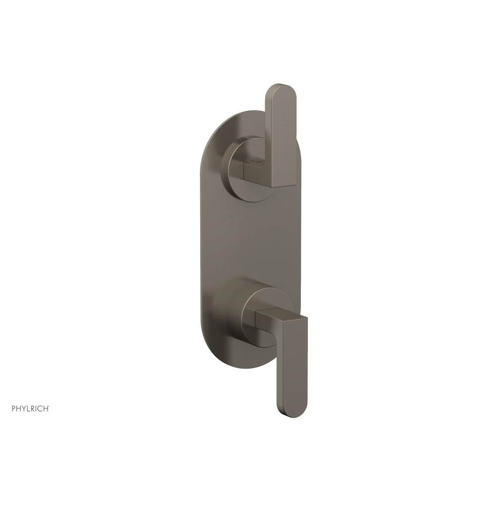 Phylrich - Mini Ts Vlv Trim Rond W/Vol Contrl Or Div, Lever Hdl - Pewter