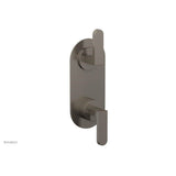 Phylrich - Mini Ts Vlv Trim Rond W/Vol Contrl Or Div, Lever Hdl - Pewter