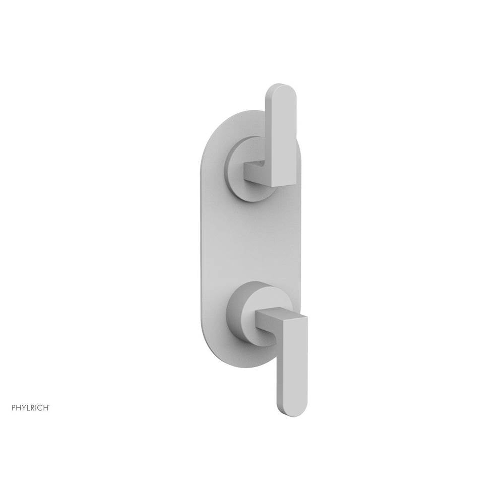 Phylrich - Mini Ts Vlv Trim Rond W/Vol Contrl Or Div, Lever Hdl - Satin White