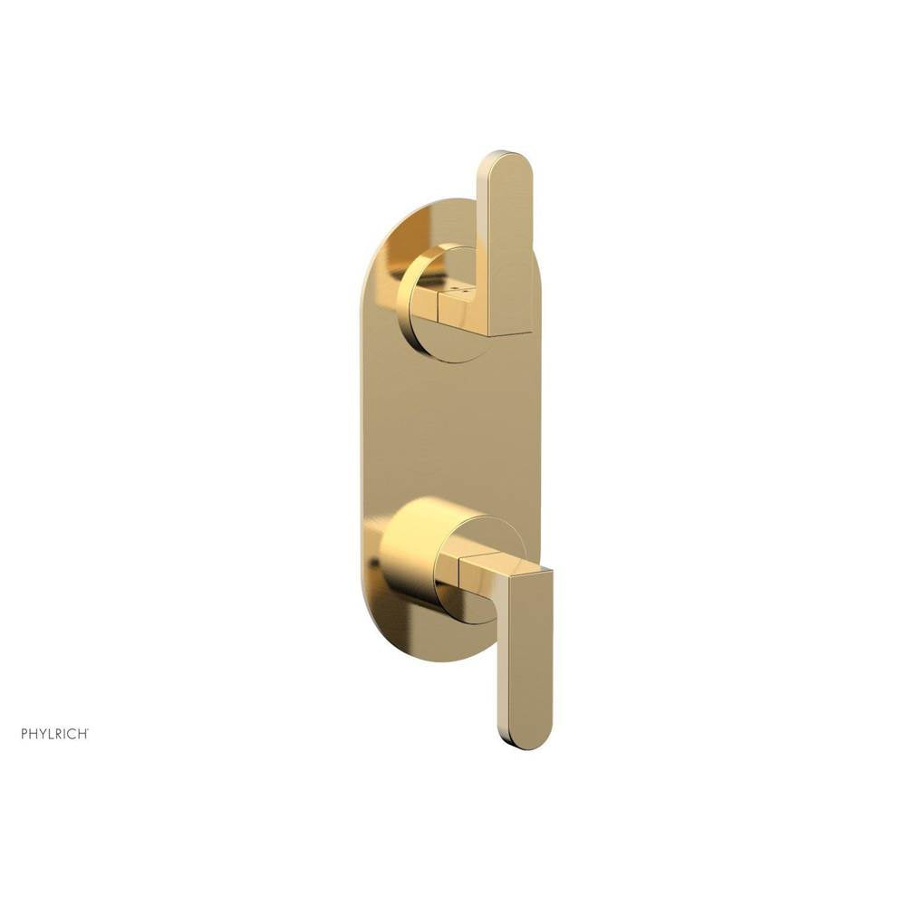 Phylrich - Mini Ts Vlv Trim Rond W/Vol Contrl Or Div, Lever Hdl - Polished Nickel