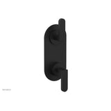 Phylrich - Mini Ts Vlv Trim Rond W/Vol Contrl Or Div, Lever Hdl - Matte Black