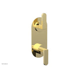 Phylrich - Mini Ts Vlv Trim Rond W/Vol Contrl Or Div, Lever Hdl - Polished Brass