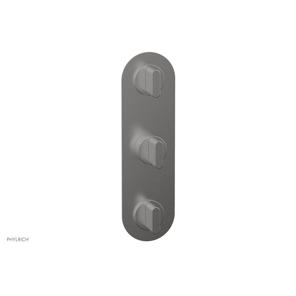 Phylrich - 1/2'' And 3/4''  Rond Therm Shwr To, Blade Handle - Pewter
