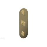 Phylrich - 1/2'' And 3/4''  Rond Therm Shwr To, Blade Handle - Polished Brass Uncoated