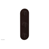 Phylrich - 1/2'' And 3/4''  Rond Therm Shwr To, Blade Handle - Weathered Copper