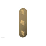 Phylrich - 1/2'' And 3/4''  Rond Therm Shwr To, Blade Handle - Polished Nickel