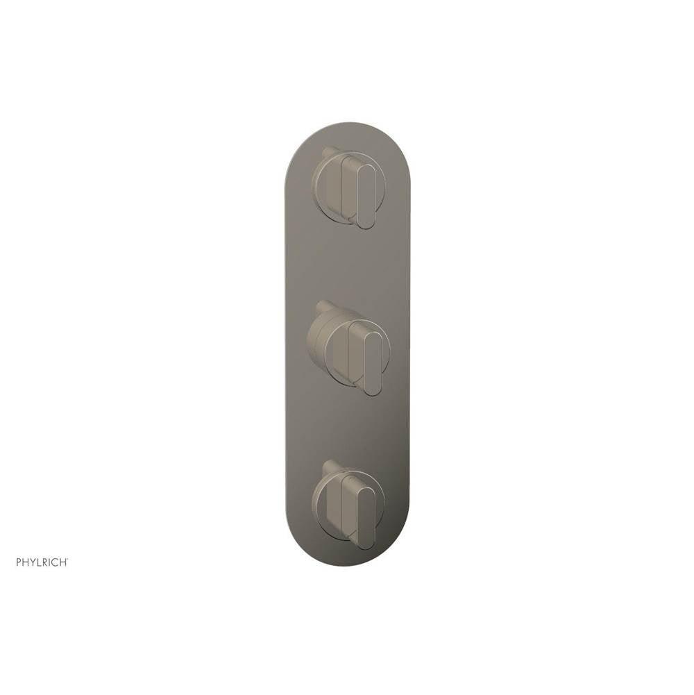 Phylrich - 1/2'' And 3/4''  Rond Therm Shwr To, Blade Handle - Matte Black