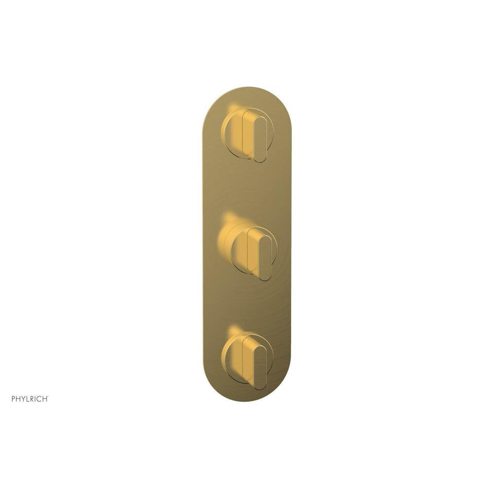 Phylrich - 1/2'' And 3/4''  Rond Therm Shwr To, Blade Handle - Burnished Gold