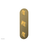 Phylrich - 1/2'' And 3/4''  Rond Therm Shwr To, Blade Handle - Burnished Gold