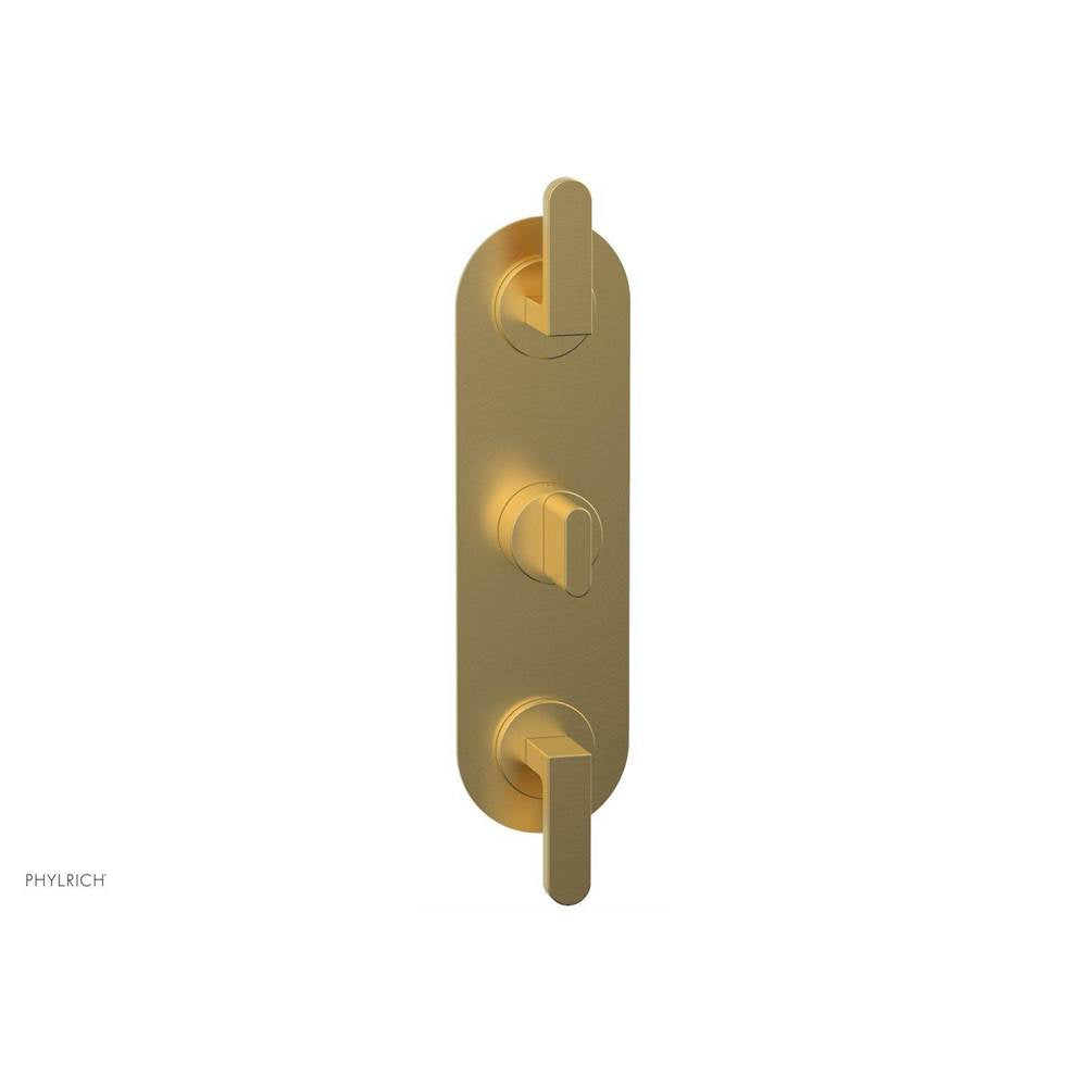 Phylrich - 1/2'' And 3/4'' Rond Therm Shwr To, Lever Handle - Burnished Gold