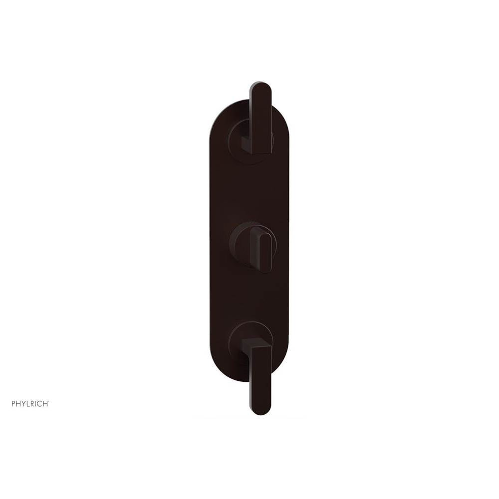 Phylrich - 1/2'' And 3/4'' Rond Therm Shwr To, Lever Handle - Weathered Copper