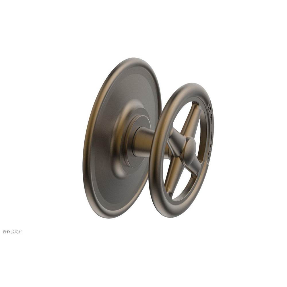 Phylrich - Pb  Works  Shwr Plate Trim, Cross Handle - Old English Brass