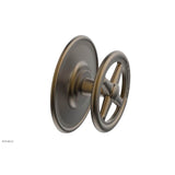Phylrich - Pb  Works  Shwr Plate Trim, Cross Handle - Old English Brass