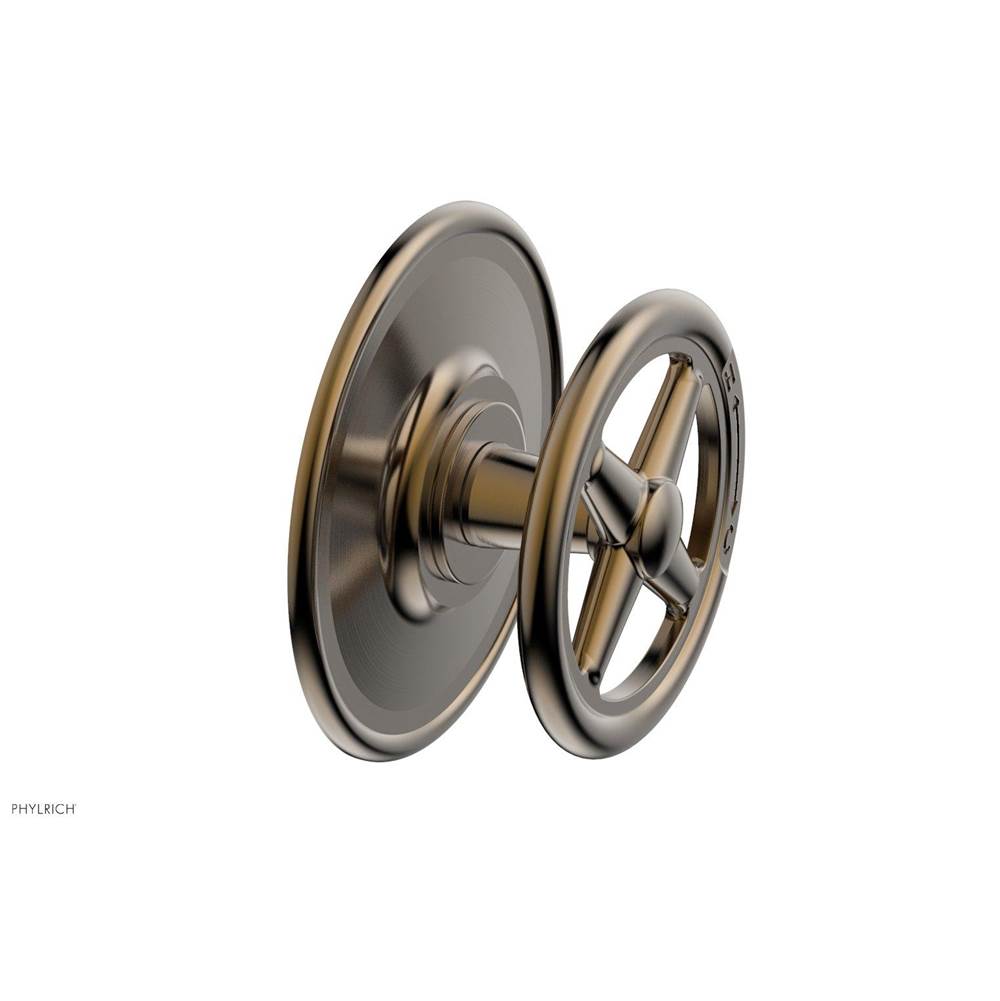 Phylrich - Pb  Works  Shwr Plate Trim, Cross Handle - Antique Brass