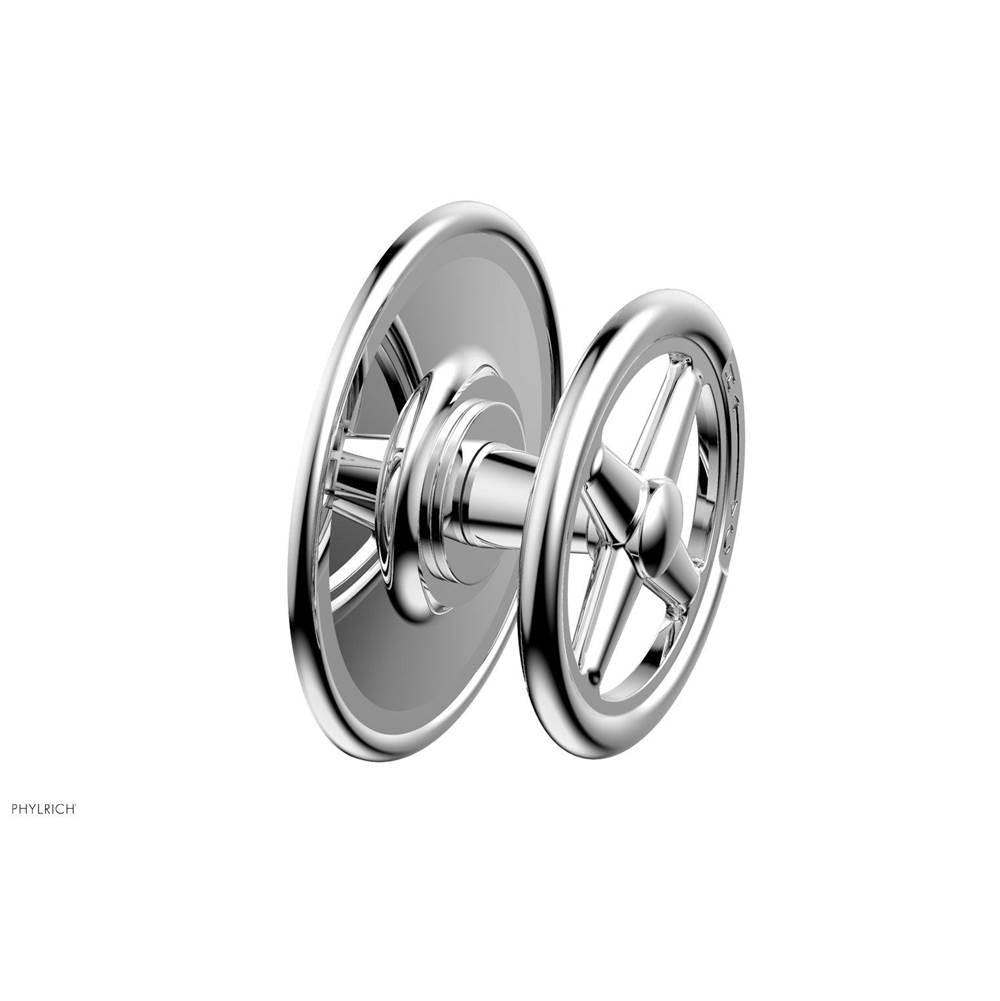 Phylrich - Pb  Works  Shwr Plate Trim, Cross Handle - Polished Chrome