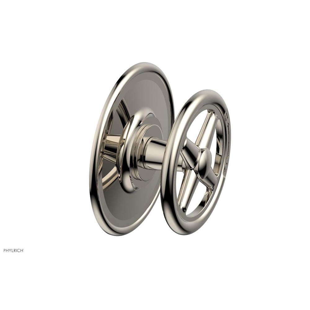 Phylrich - Pb  Works  Shwr Plate Trim, Cross Handle - Polished Nickel