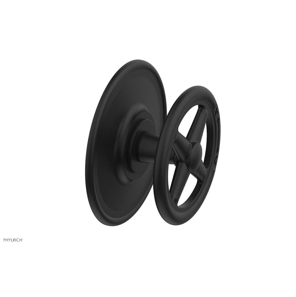 Phylrich - Pb  Works  Shwr Plate Trim, Cross Handle - Matte Black