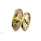 Phylrich - Pb  Works  Shwr Plate Trim, Cross Handle - Polished Gold