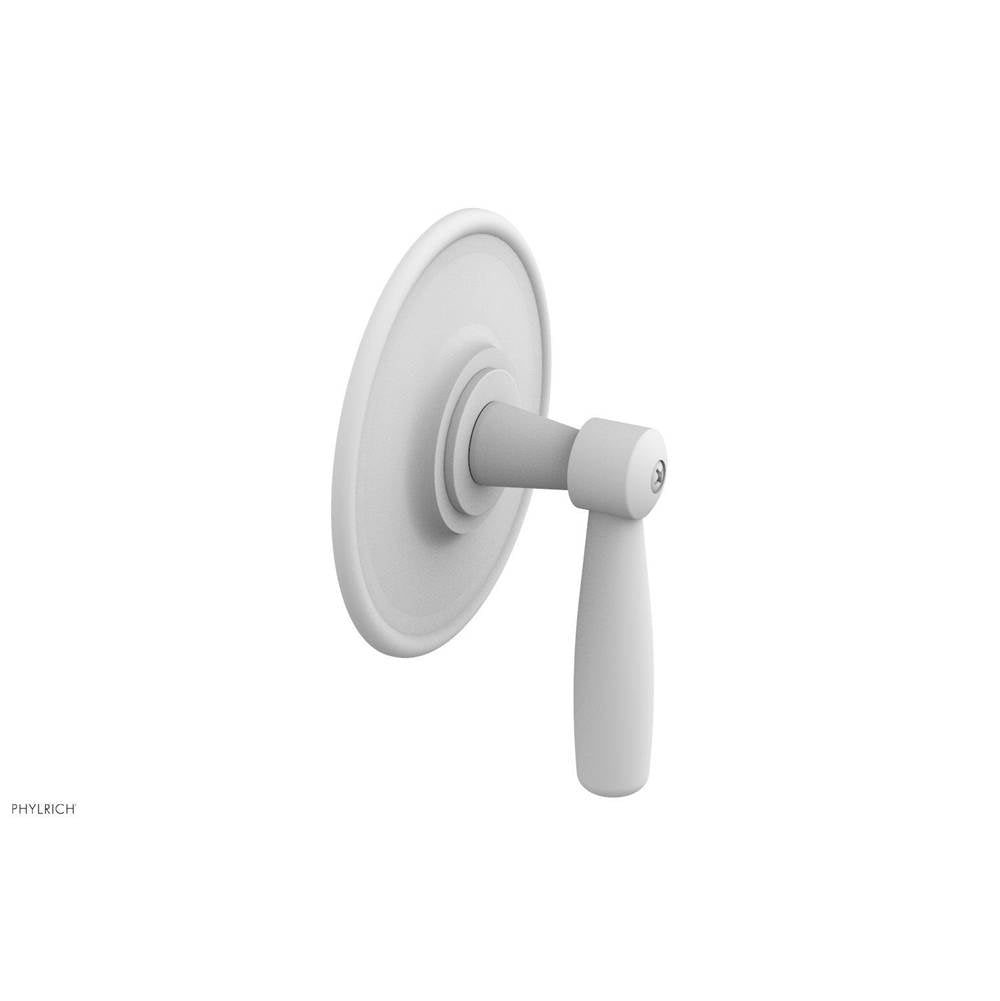 Phylrich - Pb  Works  Shwr Plate Trim, Lever Handle - Satin White