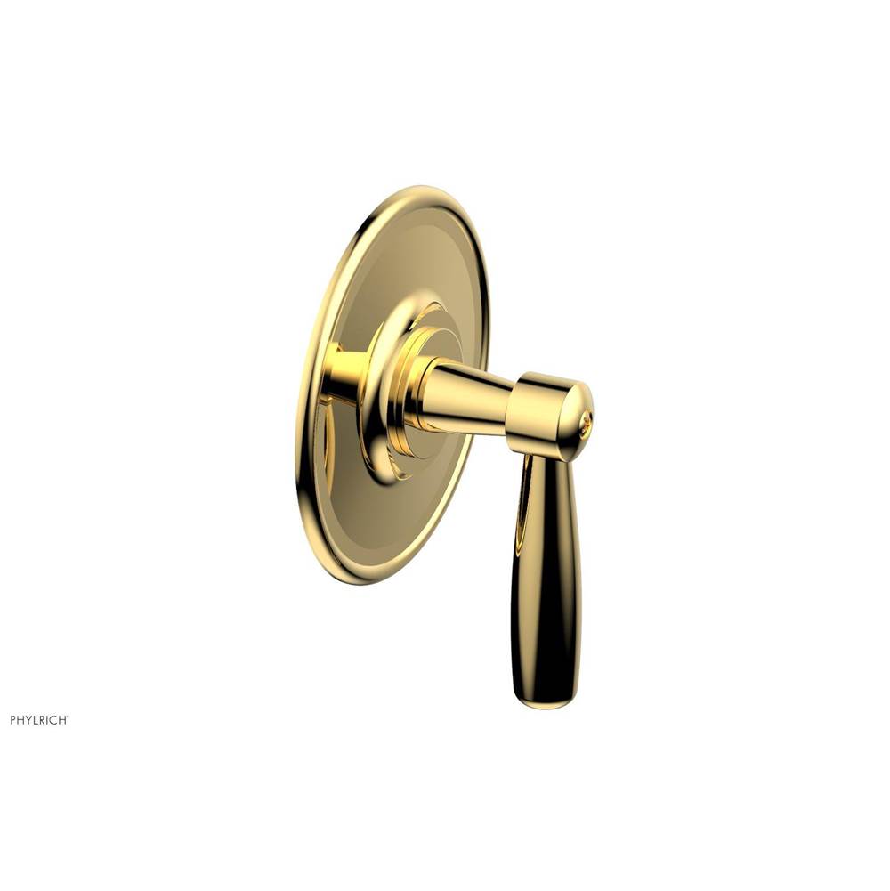 Phylrich - Pb  Works  Shwr Plate Trim, Lever Handle - Polished Gold