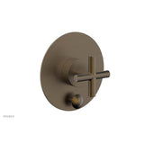 Phylrich - TRANSITION - Pressure Balance Shower Plate with Diverter and Handle Trim Set 4-596 - Old English Brass
