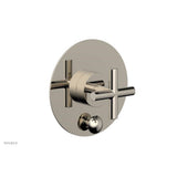 Phylrich - Pb Shower Plate W Div Set Cross Hdl Trim - Matte Black