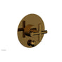 Phylrich - Pb Shower Plate W Div Set Cross Hdl Trim - French Brass