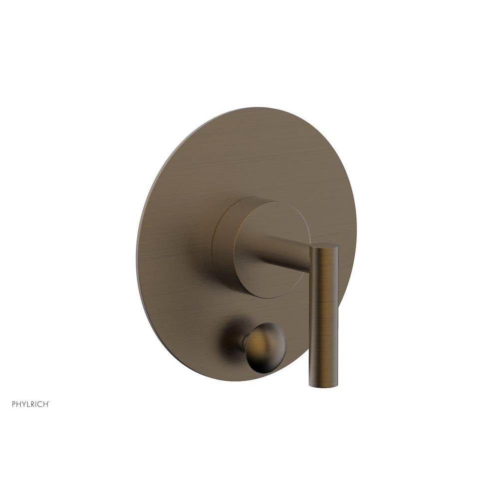 Phylrich - TRANSITION - Pressure Balance Shower Plate with Diverter and Handle Trim Set 4-597 - Old English Brass