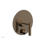 Phylrich - Pb Shower Plate W Div Set Lever Hdl Trim - Antique Brass