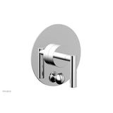 Phylrich - Pb Shower Plate W Div Set Lever Hdl Trim - Polished Chrome