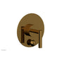 Phylrich - Pb Shower Plate W Div Set Lever Hdl Trim - French Brass