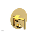Phylrich - Pb Shower Plate W Div Set Lever Hdl Trim - Polished Gold