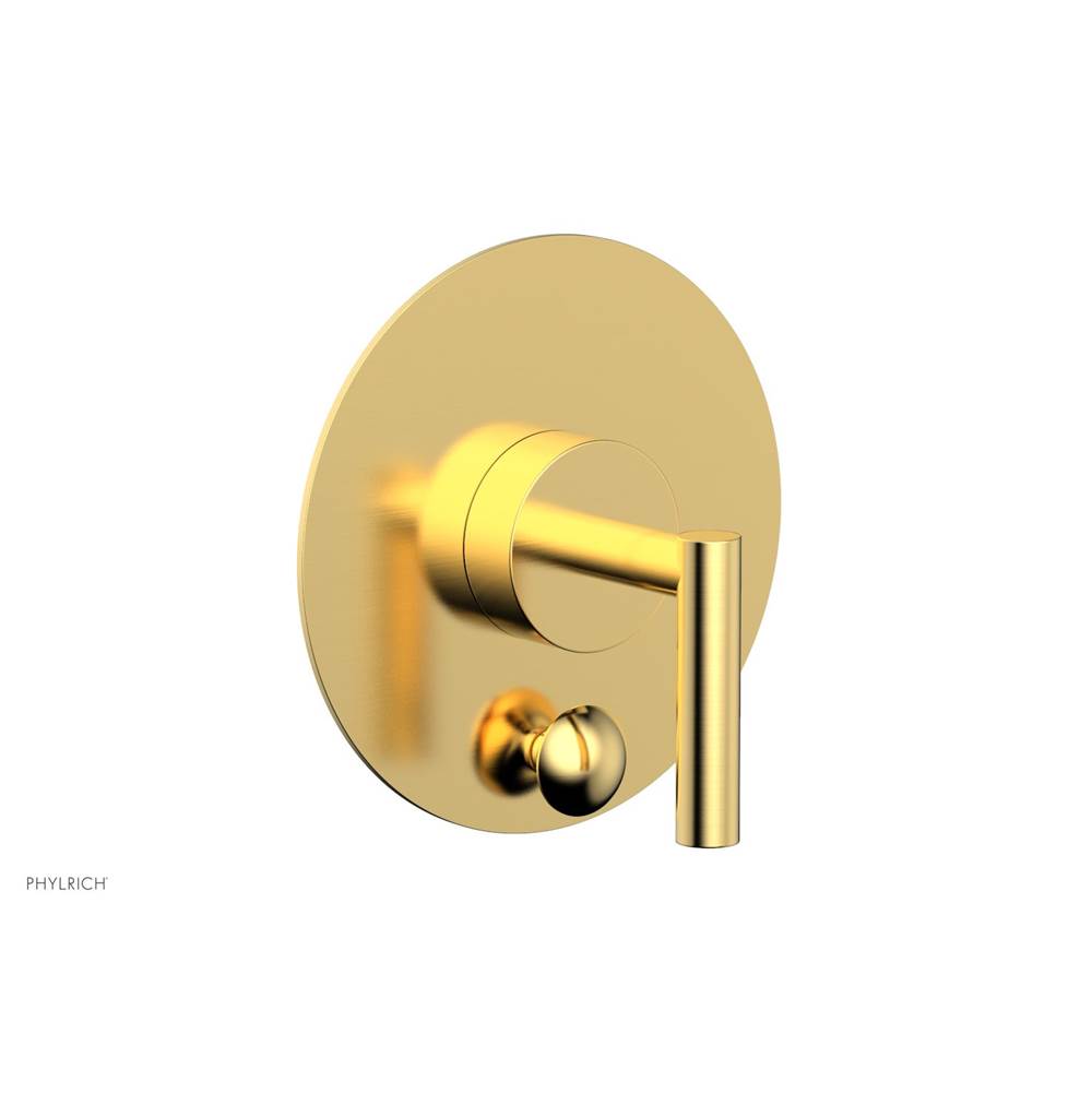 Phylrich - Pb Shower Plate W Div Set Lever Hdl Trim - Satin Gold