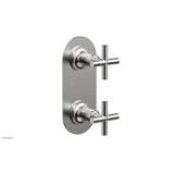 Phylrich - 2 Cross Handle Trim Kit (Ts & Bp) - Satin chrome