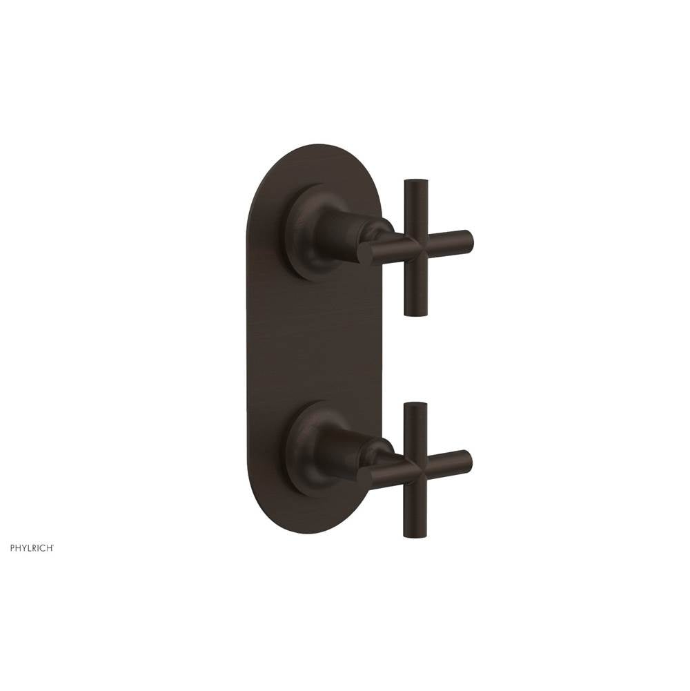 Phylrich - 2 Cross Handle Trim Kit (Ts & Bp) - Antique Bronze
