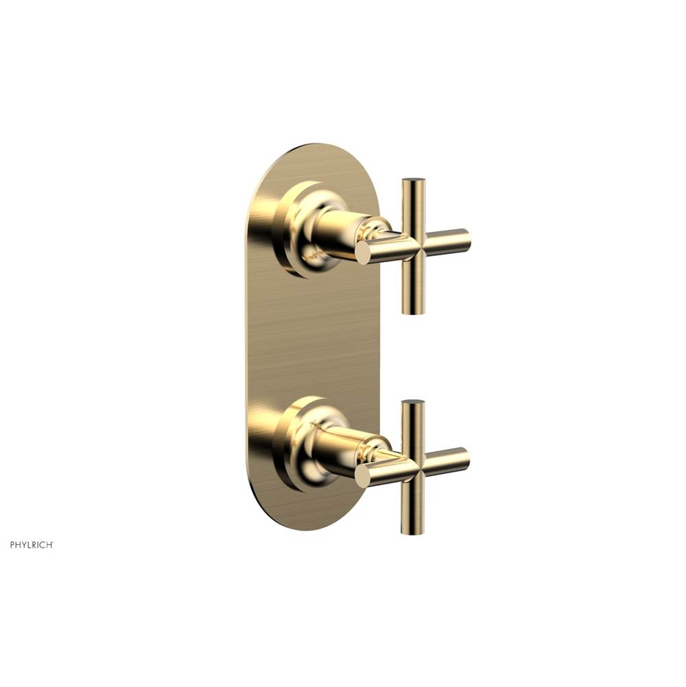 Phylrich - 2 Cross Handle Trim Kit (Ts & Bp) - Satin Brass